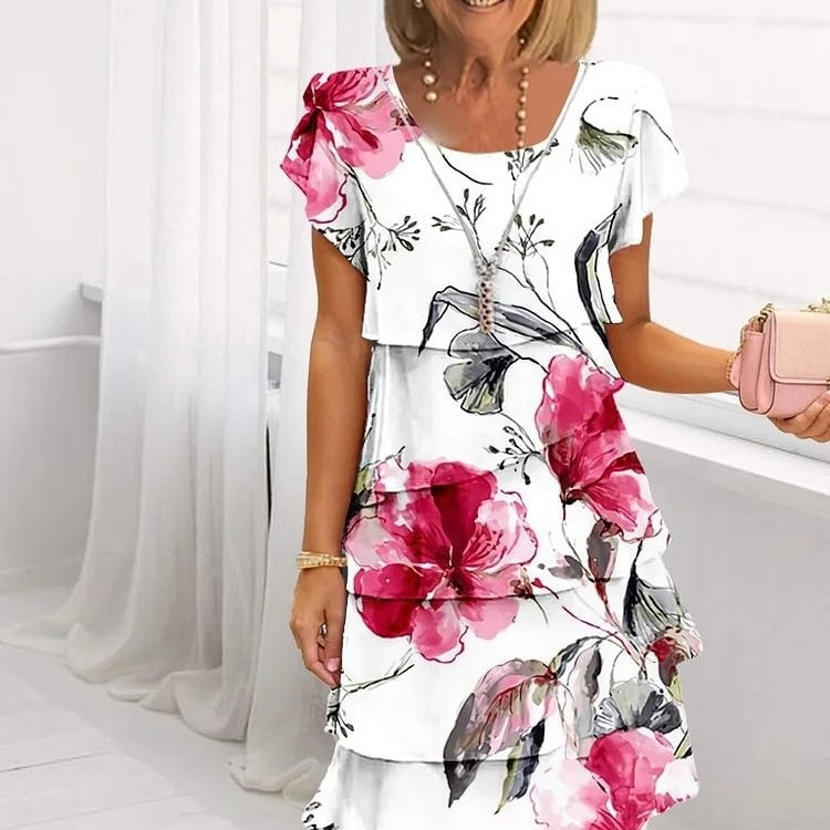 Tanisha | Blossom Magic Cascade Dress
