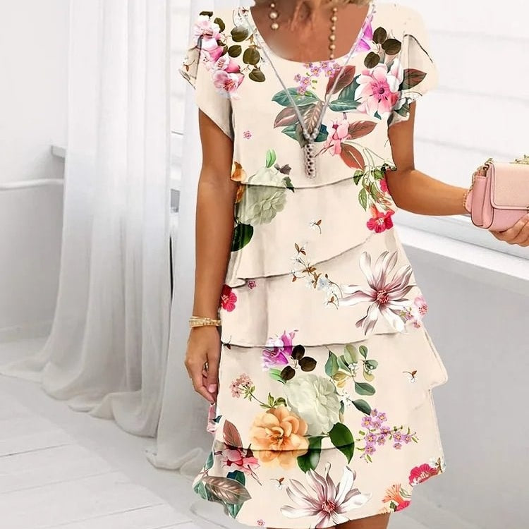 Tanisha | Blossom Magic Cascade Dress