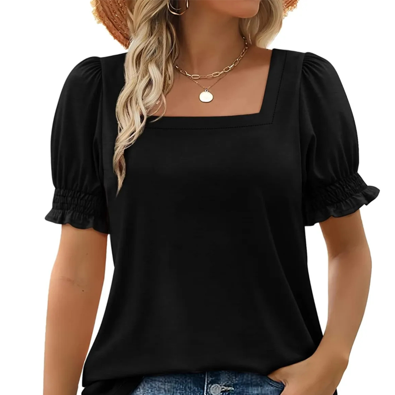 Nele | Feminine Top with Square Neckline