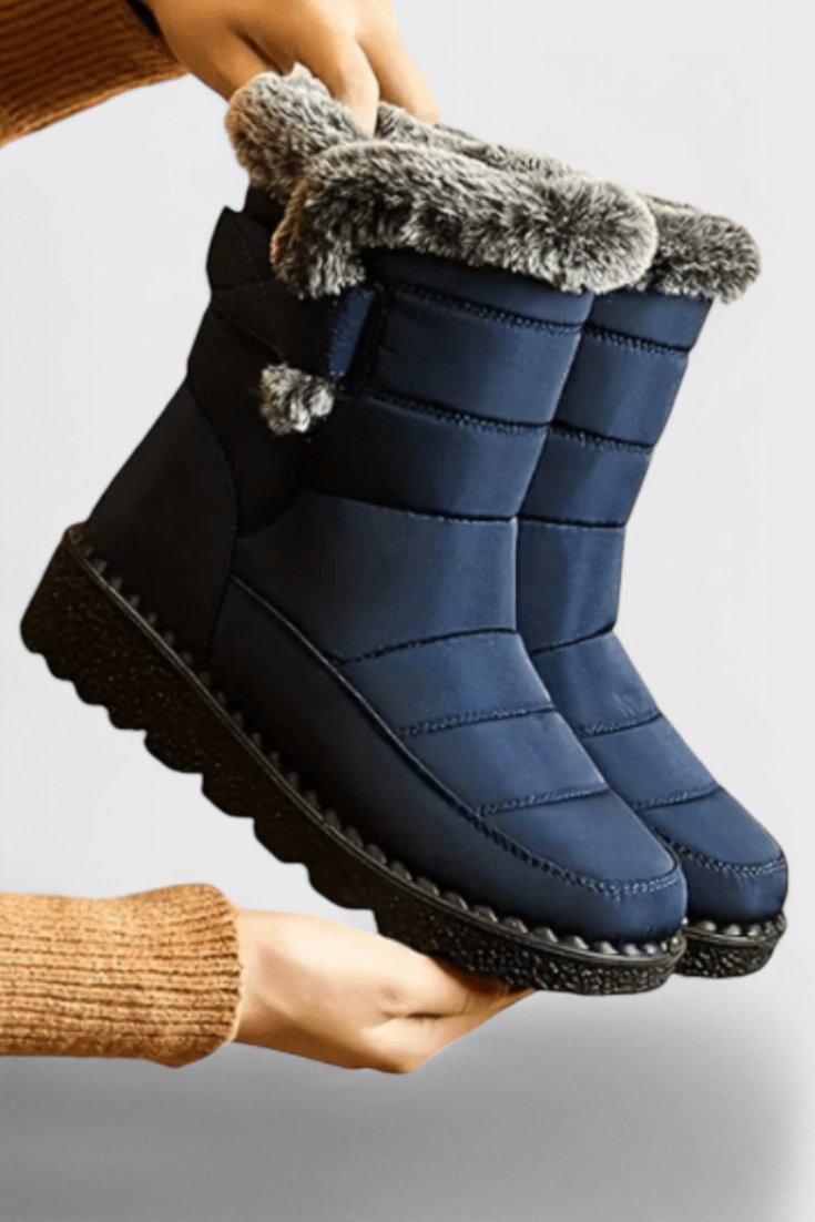Amelia | Waterproof Boots Fur-Lined Mid-Calf Slip-Resistant