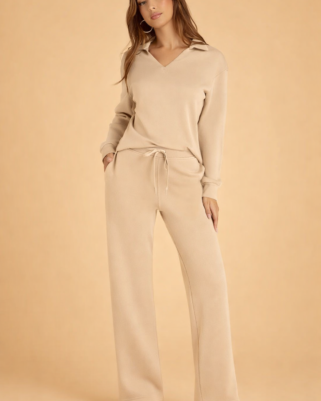 Women's Set | with Sweatshirt and Wide Pants